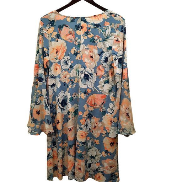 NWT MSK Women Floral Print Knee-Length Dress Size 1X - Picture 2 of 5